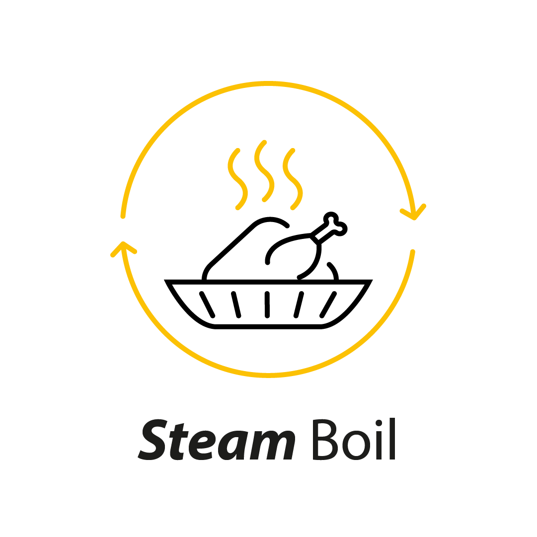 Steam&Boil + accesoriu pentru preparare la abur
