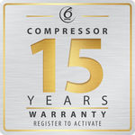 15 év garancia a kompresszorra