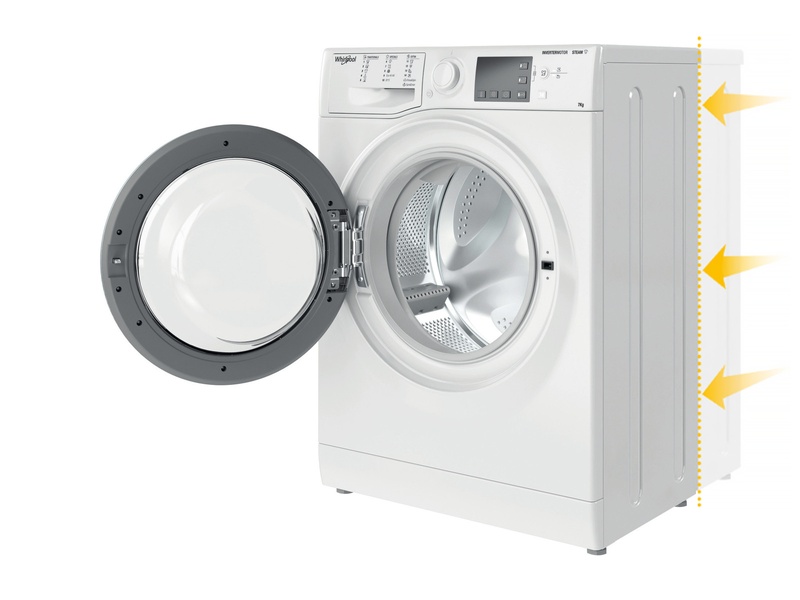 Šaura veļas mazgājamā mašīna ((Balta)