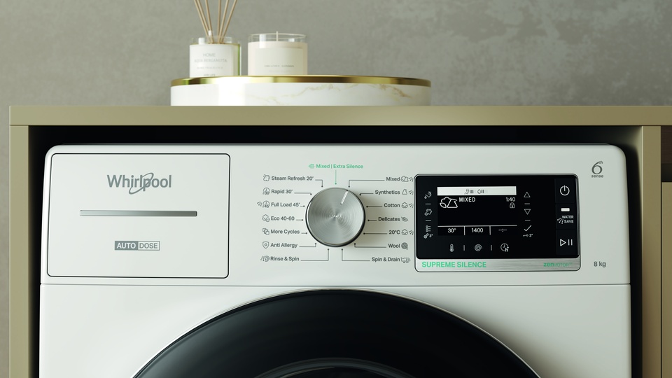 Masina de spalat rufe frontala WHIRLPOOL W8X 89AD SILENCE EE